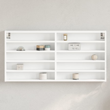 Weißes Holzvitrine aus Ingenieurholz, 100x8,5x50 cm. von , Regale und Regale - Ref: Foro24-847947, Preis: 42,33 €, Rabatt: %