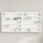 Weißes Holzvitrine aus Ingenieurholz, 100x8,5x50 cm. von , Regale und Regale - Ref: Foro24-847947, Preis: 42,33 €, Rabatt: %
