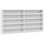 Weißes Holzvitrine aus Ingenieurholz, 100x8,5x50 cm. von , Regale und Regale - Ref: Foro24-847947, Preis: 42,33 €, Rabatt: %