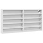 Weißes Holzvitrine aus Ingenieurholz, 100x8,5x50 cm. von , Regale und Regale - Ref: Foro24-847947, Preis: 42,33 €, Rabatt: %