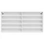 Engineered wood white display case 100x8.5x50 cm by , Shelves and shelves - Ref: Foro24-847947, Price: 41,67 €, Discount: %