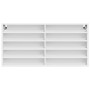 Weißes Holzvitrine aus Ingenieurholz, 100x8,5x50 cm. von , Regale und Regale - Ref: Foro24-847947, Preis: 42,33 €, Rabatt: %