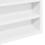 Engineered wood white display case 100x8.5x50 cm by , Shelves and shelves - Ref: Foro24-847947, Price: 41,67 €, Discount: %