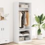 Armario de madera de ingeniería blanco 80x50x200 cm de , Armarios roperos - Ref: Foro24-3307693, Precio: 176,15 €, Descuento: %