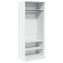 Engineered wood white wardrobe 80x50x200 cm by , Wardrobes - Ref: Foro24-3307693, Price: 169,63 €, Discount: %