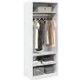 Engineered wood white wardrobe 80x50x200 cm by , Wardrobes - Ref: Foro24-3307693, Price: 169,63 €, Discount: %