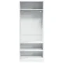 Engineered wood white wardrobe 80x50x200 cm by , Wardrobes - Ref: Foro24-3307693, Price: 169,63 €, Discount: %