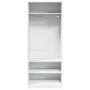 Weißer Schrank aus Holzwerkstoff 80x50x200 cm von , Kleiderschränke - Ref: Foro24-3307693, Preis: 170,15 €, Rabatt: %