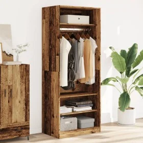 Armario de madera de ingeniería madera envejecida 80x50x200 cm de , Armarios roperos - Ref: Foro24-3307700, Precio: 181,67 €,...