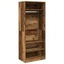 Engineered wood aged wood wardrobe 80x50x200 cm by , Wardrobes - Ref: Foro24-3307700, Price: 180,90 €, Discount: %