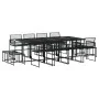 13-piece black synthetic rattan garden dining set by , Garden sets - Ref: Foro24-3295055, Price: 782,58 €, Discount: %