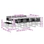 13-piece black synthetic rattan garden dining set by , Garden sets - Ref: Foro24-3295055, Price: 693,68 €, Discount: %