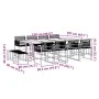 13-piece black synthetic rattan garden dining set by , Garden sets - Ref: Foro24-3295055, Price: 782,58 €, Discount: %