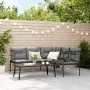 Garden sofa with black steel frame and textilene cushions by , Garden sets - Ref: Foro24-3283747, Price: 382,03 €, Discount: %