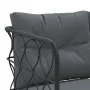 Garden sofa with black steel frame and textilene cushions by , Garden sets - Ref: Foro24-3283747, Price: 382,03 €, Discount: %