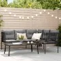 Garden sofa with black steel frame and textilene cushions by , Garden sets - Ref: Foro24-3283745, Price: 369,18 €, Discount: %