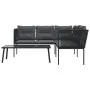 Garden sofa with black steel frame and textilene cushions by , Garden sets - Ref: Foro24-3283745, Price: 369,18 €, Discount: %