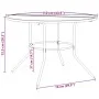 Stackable garden chairs, set of 5, made of steel with a gray powder coating. by , Garden sets - Ref: Foro24-3283758, Price: 3...
