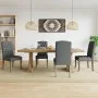 Esszimmerstühle, 4 Stück, Stoff mit grauer Leinenoptik. von , Essstühle - Ref: Foro24-3309173, Preis: 499,09 €, Rabatt: %