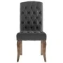 Dining chairs, set of 4, fabric with a gray linen-like appearance. by , dining chairs - Ref: Foro24-3309173, Price: 499,09 €,...