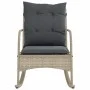 Silla mecedora de jardín con cojines ratán sintético gris claro de , Sillas de jardín - Ref: Foro24-369023, Precio: 97,91 €, ...