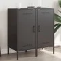 Kaltgewalzter schwarzer Stahlschrank, 2 Stück, 36x39x79 cm. von , Sideboards - Ref: Foro24-843013, Preis: 120,56 €, Rabatt: %