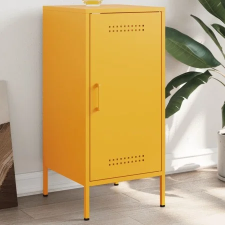Cold-rolled steel sideboard in mustard yellow 36x39x79 cm by , Sideboards - Ref: Foro24-843018, Price: 74,78 €, Discount: %