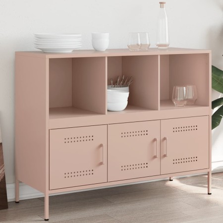 Kaltgewalzter rosa Stahlschrank 100,5x39x79 cm von , Sideboards - Ref: Foro24-843091, Preis: 157,37 €, Rabatt: %