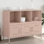 Cold-rolled steel sideboard in pink, 100.5x39x79 cm by , Sideboards - Ref: Foro24-843091, Price: 155,23 €, Discount: %