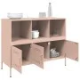 Cold-rolled steel sideboard in pink, 100.5x39x79 cm by , Sideboards - Ref: Foro24-843091, Price: 155,23 €, Discount: %