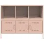 Kaltgewalzter rosa Stahlschrank 100,5x39x79 cm von , Sideboards - Ref: Foro24-843091, Preis: 155,23 €, Rabatt: %