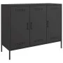 Cold-rolled black steel sideboard 100.5x39x79 cm by , Sideboards - Ref: Foro24-843024, Price: 182,82 €, Discount: %