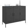 Aparador de acero laminado en frío negro 100,5x39x79 cm de , Aparadores - Ref: Foro24-843024, Precio: 185,52 €, Descuento: %