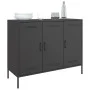 Cold-rolled black steel sideboard 100.5x39x79 cm by , Sideboards - Ref: Foro24-843024, Price: 182,82 €, Discount: %