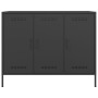 Cold-rolled black steel sideboard 100.5x39x79 cm by , Sideboards - Ref: Foro24-843024, Price: 185,52 €, Discount: %