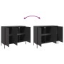 Cold-rolled black steel sideboard 100.5x39x79 cm by , Sideboards - Ref: Foro24-843024, Price: 185,52 €, Discount: %