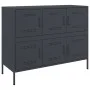 Cold-rolled anthracite gray laminated steel sideboard 100.5x39x79 cm by , Sideboards - Ref: Foro24-843098, Price: 168,92 €, D...