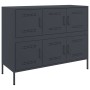 Kaltgewalzter Stahlschrank in Anthrazitgrau 100,5x39x79 cm von , Sideboards - Ref: Foro24-843098, Preis: 178,46 €, Rabatt: %