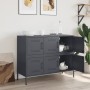 Kaltgewalzter Stahlschrank in Anthrazitgrau 100,5x39x79 cm von , Sideboards - Ref: Foro24-843098, Preis: 178,46 €, Rabatt: %