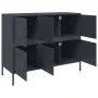 Cold-rolled anthracite gray laminated steel sideboard 100.5x39x79 cm by , Sideboards - Ref: Foro24-843098, Price: 168,92 €, D...