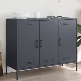 Kaltgewalzter Stahlschrank in Anthrazitgrau 100,5x39x79 cm von , Sideboards - Ref: Foro24-843026, Preis: 200,78 €, Rabatt: %