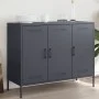 Cold-rolled anthracite gray laminated steel sideboard 100.5x39x79 cm by , Sideboards - Ref: Foro24-843026, Price: 197,71 €, D...
