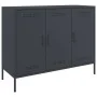 Cold-rolled anthracite gray laminated steel sideboard 100.5x39x79 cm by , Sideboards - Ref: Foro24-843026, Price: 197,71 €, D...