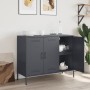 Cold-rolled anthracite gray laminated steel sideboard 100.5x39x79 cm by , Sideboards - Ref: Foro24-843026, Price: 200,78 €, D...