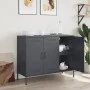 Cold-rolled anthracite gray laminated steel sideboard 100.5x39x79 cm by , Sideboards - Ref: Foro24-843026, Price: 197,71 €, D...