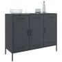 Cold-rolled anthracite gray laminated steel sideboard 100.5x39x79 cm by , Sideboards - Ref: Foro24-843026, Price: 197,71 €, D...