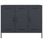 Cold-rolled anthracite gray laminated steel sideboard 100.5x39x79 cm by , Sideboards - Ref: Foro24-843026, Price: 200,78 €, D...