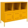 Cold-rolled steel sideboard in yellow, 100.5x39x79 cm by , Sideboards - Ref: Foro24-843093, Price: 119,91 €, Discount: %