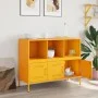 Cold-rolled steel sideboard in yellow, 100.5x39x79 cm by , Sideboards - Ref: Foro24-843093, Price: 153,15 €, Discount: %