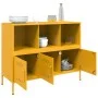 Aparador de acero laminado en frío amarillo 100,5x39x79 cm de , Aparadores - Ref: Foro24-843093, Precio: 153,15 €, Descuento: %